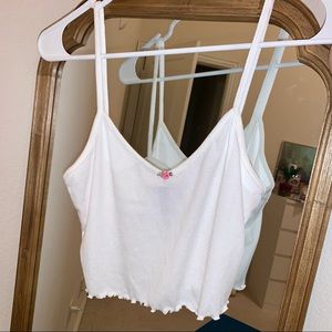 NWOT White Cropped Tank Top